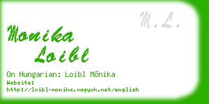 monika loibl business card
