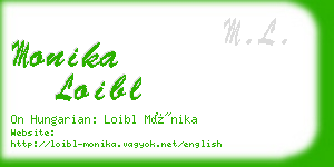 monika loibl business card